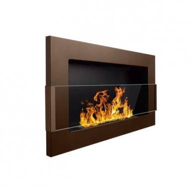 BIOHEAT 650x400 TUV BROWN GLASS biožidinys įmontuojamas - pakabinamas su stiklu 1