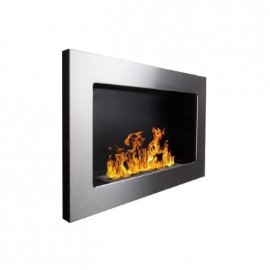 BIOHEAT 650x400 TUV INOX bioethanol fireplace wall-mounted-insert 1