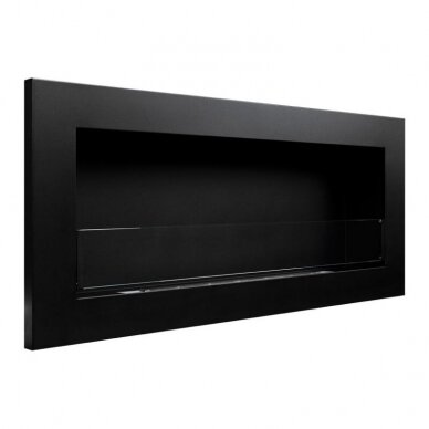 BIOHEAT 900x400 SLIM TUV BLACK GLASS биокамин настенный, подвесной-встраиваемый 2