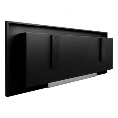 BIOHEAT 900x400 SLIM TUV BLACK GLASS sienas-iebūvēts biokamīns 5