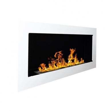 BIOHEAT 900x400 TUV WHITE LESS bioethanol fireplace wall-mounted-insert 1