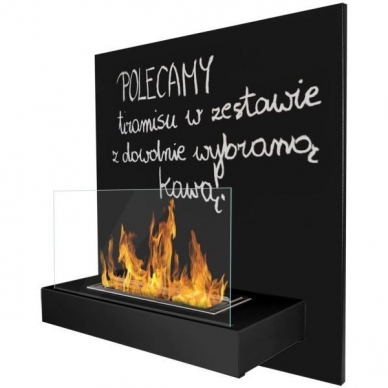 BIOHEAT BOARD BLACK-BLACK bioethanol fireplace wall-mounted 1