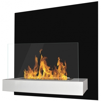 BIOHEAT BOARD BLACK-WHITE bioethanol fireplace wall-mounted