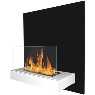 BIOHEAT BOARD BLACK-WHITE bioethanol fireplace wall-mounted 1