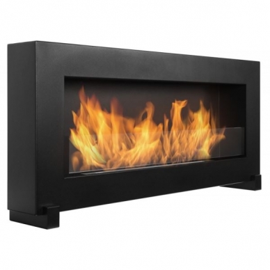 BIOHEAT BOX 900x400 GLASS BLACK brīvi stavošs biokamīns