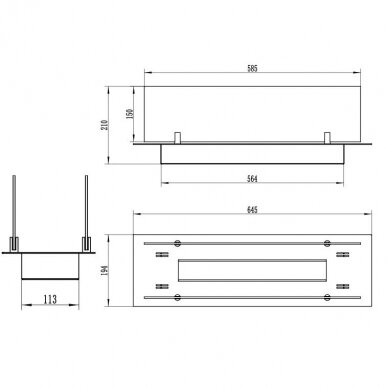 BIOHEAT BURNER 650 биокамин встраиваемый 3