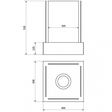 BIOHEAT GARDEN GREY free standing biofireplace 4