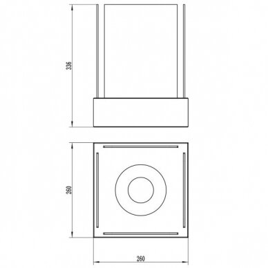 BIOHEAT GARDEN MINI GREY free standing biofireplace 2