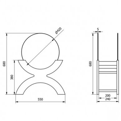 BIOHEAT LUNA KONIAK free standing biofireplace 2