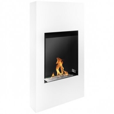 BIOHEAT MODERN WHITE free standing bioethanol fireplace