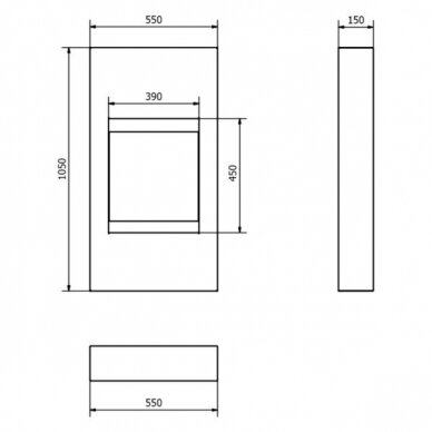 BIOHEAT MODERN WHITE free standing bioethanol fireplace 3