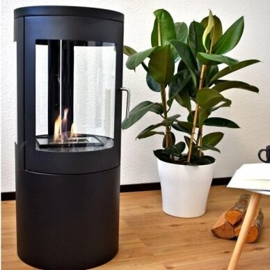 BIOHEAT NORDKAPP BLACK free standing biofireplace