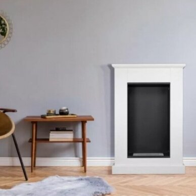 BIOHEAT PULA MINI WHITE free standing bioethanol fireplace 2