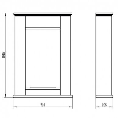 BIOHEAT ALASKA WOODEN биокамин с порталом 4