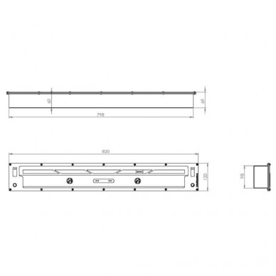 bioKamino BR800R sisseehitatav biokamin 2