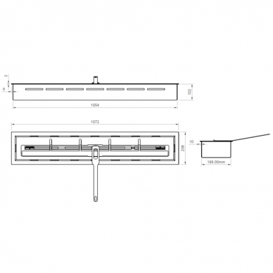 BIOPASJA ARTFLAME 1000 sisseehitatav biokamin 3