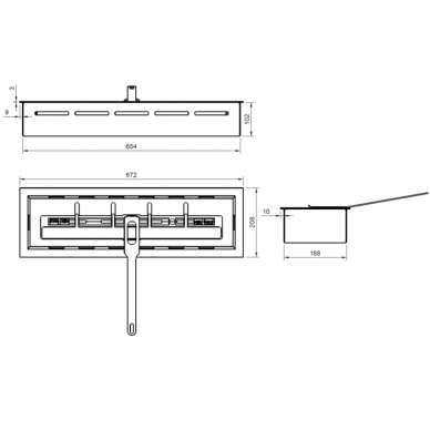 BIOPASJA ARTFLAME 600  sisseehitatav biokamin 3