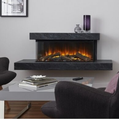 BRITISH FIRES BROCKENHURST 1600 GREY electric fireplace wall-mounted