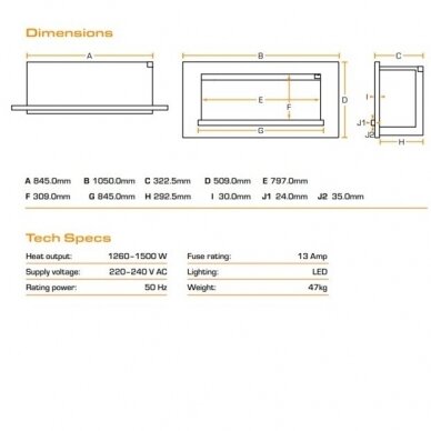 BRITISH FIRES HOLBURY 870 GREY electric fireplace insert 1