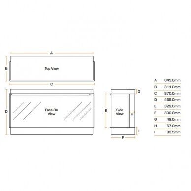 BRITISH FIRES NEW FOREST 870 3 SIDED electric fireplace insert 1