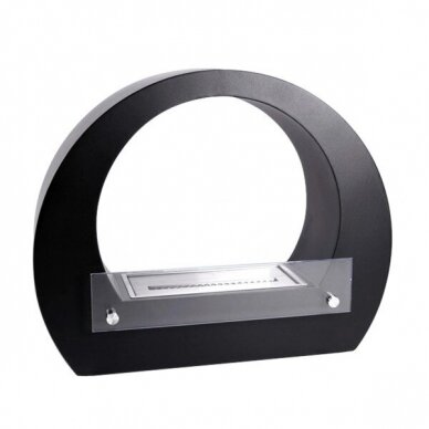 CACHFIRES ARCH BLACK free standing biofireplace 2