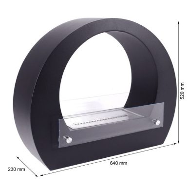 CACHFIRES ARCH BLACK Freistehende Bio-Ethanol-Kamin 3