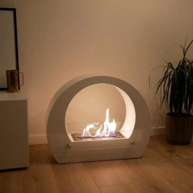 CACHFIRES ARCH WHITE Freistehende Bio-Ethanol-Kamin 1