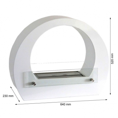 CACHFIRES ARCH WHITE Freistehende Bio-Ethanol-Kamin 2