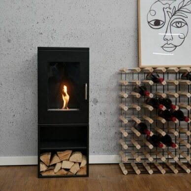 CACHFIRES CHEYENNE BLACK free standing biofireplace