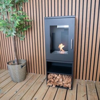 CACHFIRES CHEYENNE BLACK free standing biofireplace 1