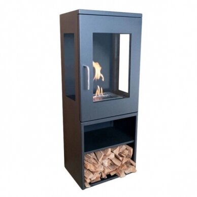 CACHFIRES CHEYENNE BLACK free standing biofireplace 2