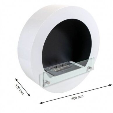 CACHFIRES CIRCLE SHAPE WHITE Ethanol Biokamin 3