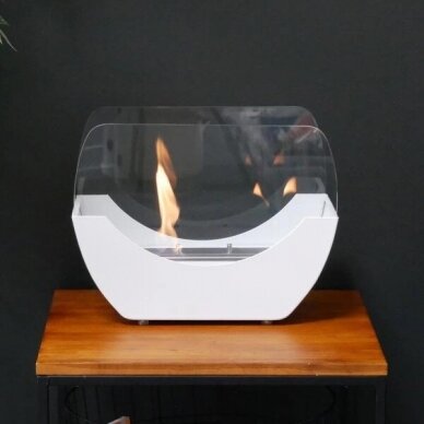 CACHFIRES CRADLE WHITE free standing biofireplace