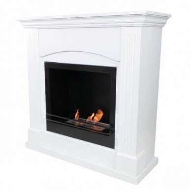 CACHFIRES CROSBY WHITE Freistehende Bio-Ethanol-Kamin