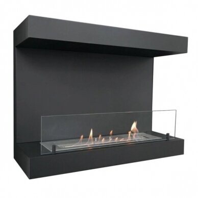 CACHFIRES DAKOTA BLACK bioethanol fireplace wall-mounted