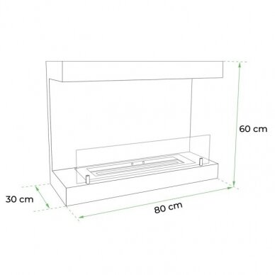 CACHFIRES DAKOTA WHITE bioethanol fireplace wall-mounted 3