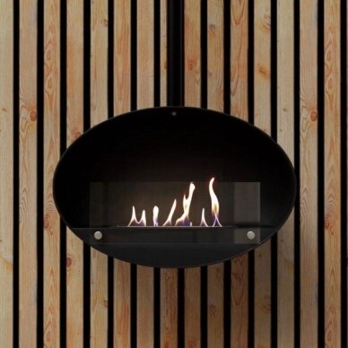 CACHFIRES HALIFAX 60 BLACK ceiling mounted bioethanol fireplace 1