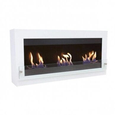 CACHFIRES LARGE WHITE bioethanol fireplace wall-mounted