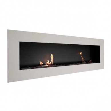 CACHFIRES MURUS 1600 MATT WHITE sienas biokamīns 1