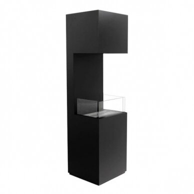 CACHFIRES OPEN 3-SIDED BLACK free standing biofireplace 2