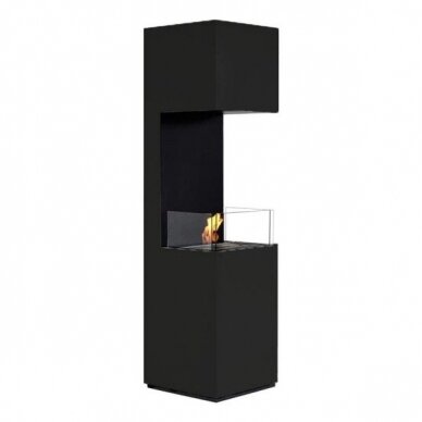 CACHFIRES OPEN 3-SIDED BLACK free standing biofireplace 1