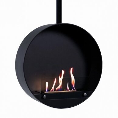 CACHFIRES OTTAWA 60 BLACK ceiling mounted bioethanol fireplace