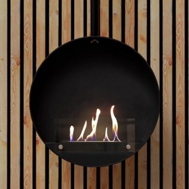 CACHFIRES OTTAWA 60 BLACK ceiling mounted bioethanol fireplace 1