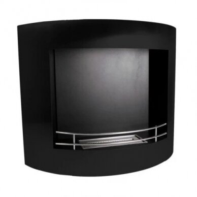 CACHFIRES OVAL BLACK bioethanol fireplace wall-mounted