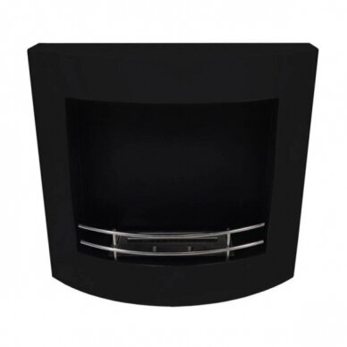 CACHFIRES OVALO BLACK bioethanol fireplace wall-mounted 1