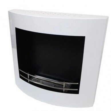 CACHFIRES OVALO WHITE bioethanol fireplace wall-mounted 2