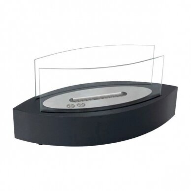 CACHFIRES OVOID BLACK free standing biofireplace