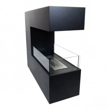 CACHFIRES 3-SIDED BLACK free standing biofireplace 3