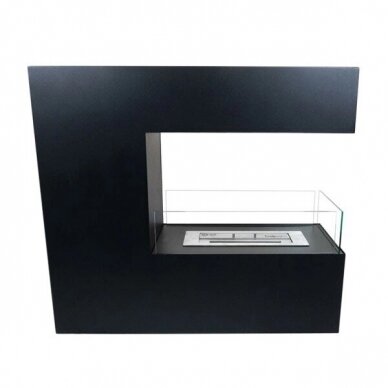 CACHFIRES 3-SIDED BLACK free standing biofireplace 1