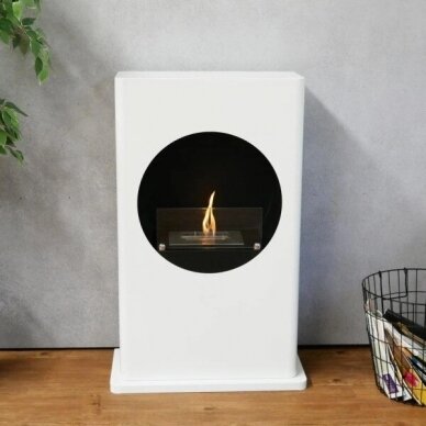 CACHFIRES ROUNDEYE WHITE free standing biofireplace